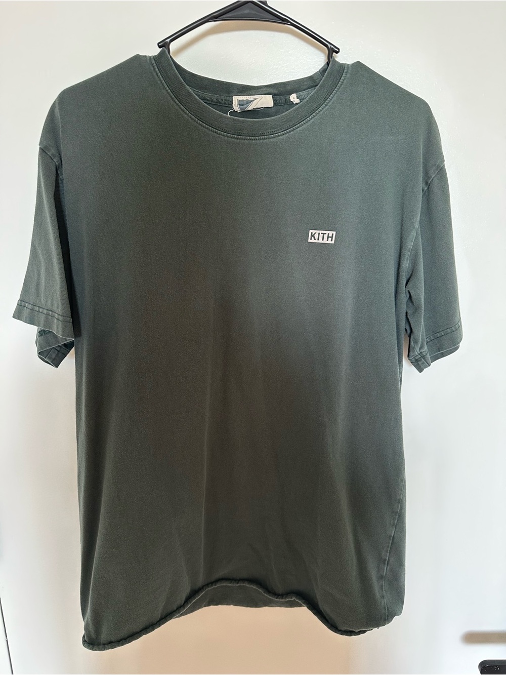 Kith Short Sleeve Tee in Forest Green with Chest Logo